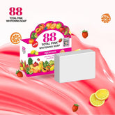88 Total Pink Brightening AHA, Alpha Arbutin, Glutathione Soap - 80g